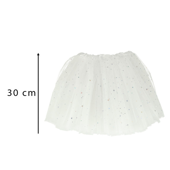 Detský kostým jednorožca sukňa s čelenkou Inlea4Fun - biely