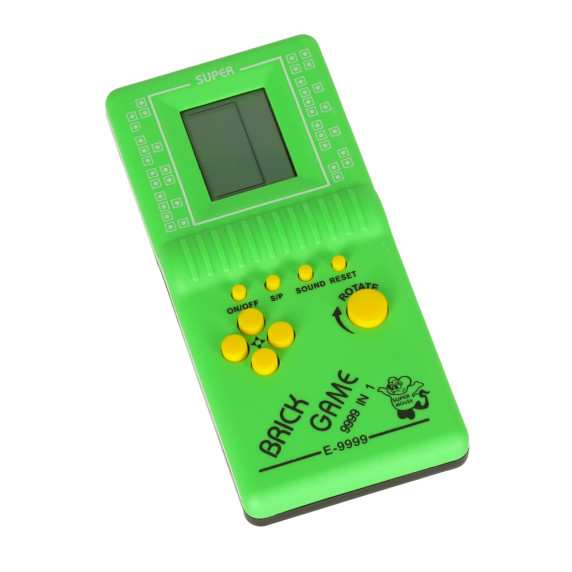Elektronická hra Tetris 9999v1 BRICK GAME - zelená