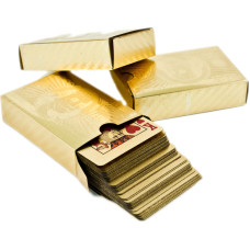 Plastové hracie karty s motívom dolára 54 kusov - zlaté Preview