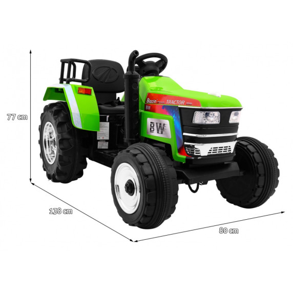 Elektrický traktor Inlea4Fun Blazin BW - zelený