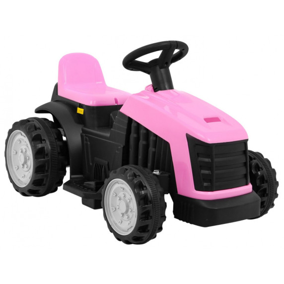 Detský elektrický traktor s prívesom Inlea4Fun - ružový