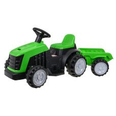 Detský elektrický traktor s prívesom Inlea4Fun - zelený 