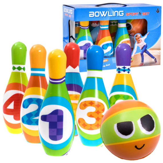 Farebný detský bowling Inlea4Fun BOWLING SPORT SET