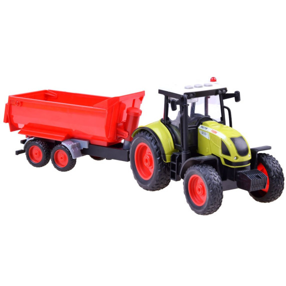 Traktor s prívesom a efektmi Inlea4Fun FARMLAND