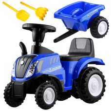 Traktor s prívesom New Holland ZA3691 - modrý 