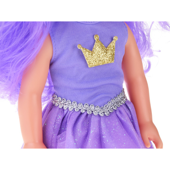 Bábika Queen of Purple s fialovými vlasmi 38 cm Inlea4Fun PRETTY GIRL