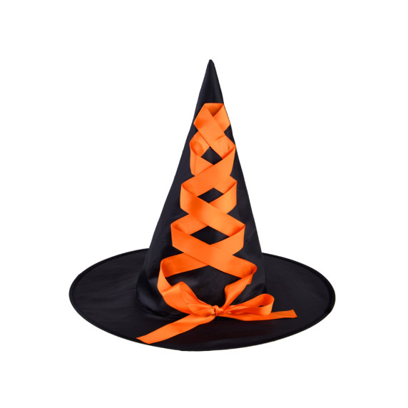 Detský kostým čarodejnica s doplnkami Inlea4Fun - oranžový