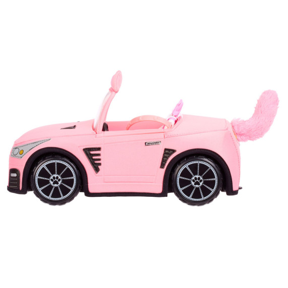 Plyšové ružové autíčko kabriolet s mačacím motívom Inlea4Fun ZA4921