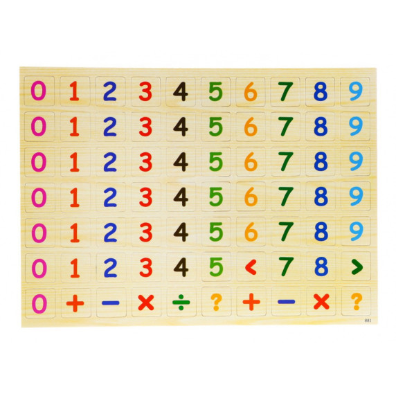 Drevená magnetická tabuľa pre deti Inlea4Fun MAGNETIC PUZZLE