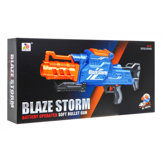 Detská puška so 40 penovými nábojmi BLAZE STORM Soft Bullet Gun