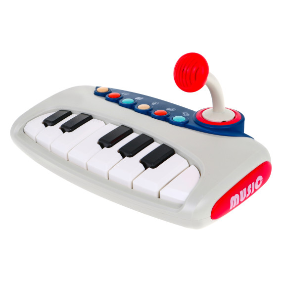 Interaktívny klavír s mikrofónom Inlea4Fun KAICHI - sivý