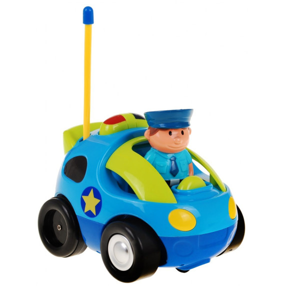 Policajné autíčko na diaľkové ovládanie Inlea4Fun CARTOON CAR