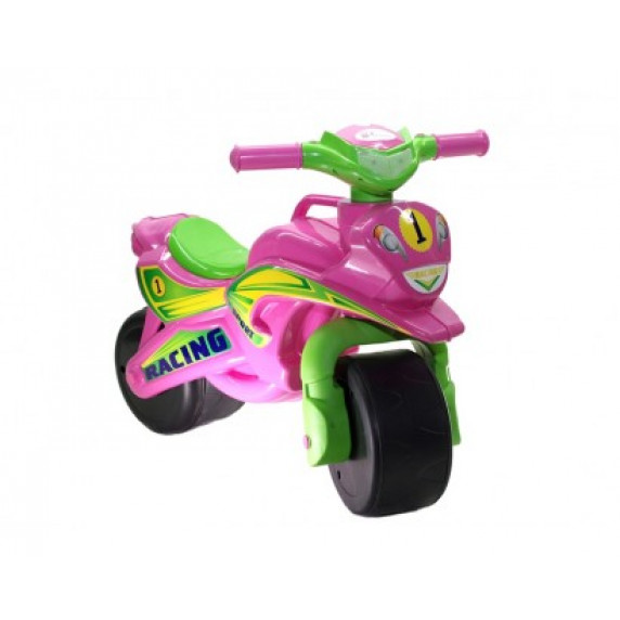 Detské odrážadlo motorka Inlea4Fun Sports - ružovo/zelená