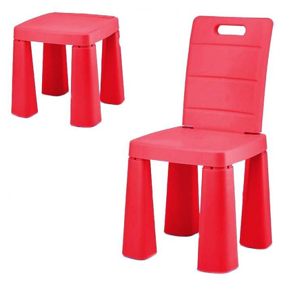 Umelohmotná stolička Inlea4Fun EMMA - červená