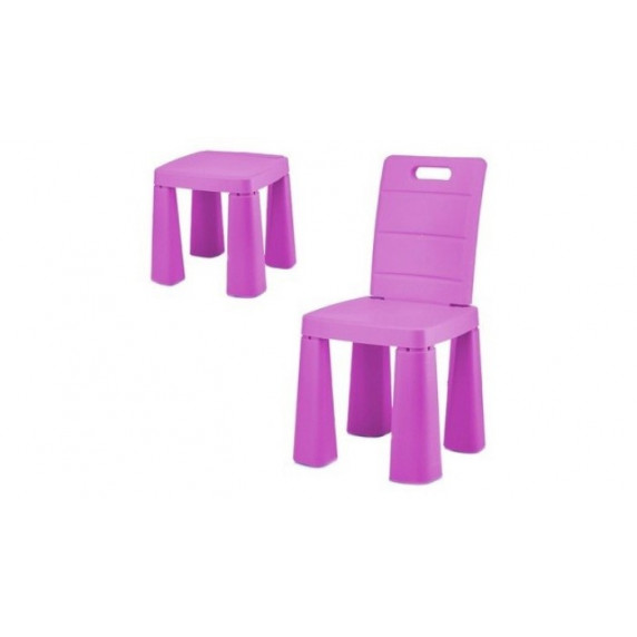 Umelohmotná stolička Inlea4Fun EMMA - ružová