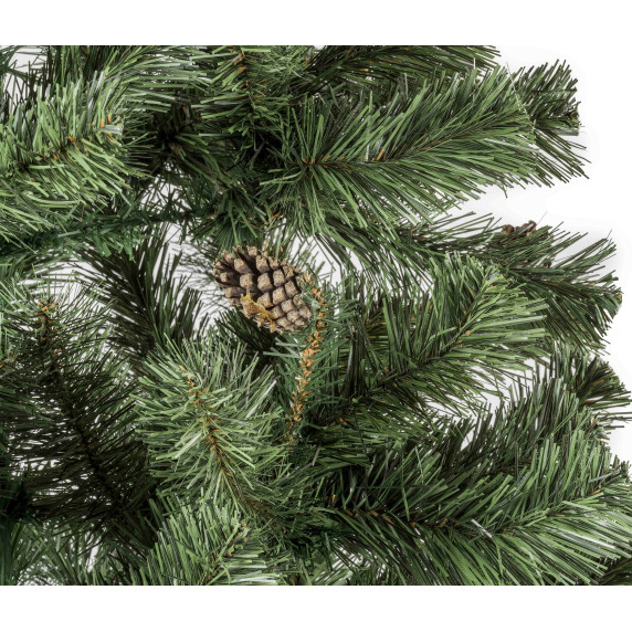 Vianočný stromček 150 cm so šiškami + umelohmotný stojan AGA MR3229