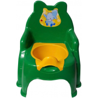 Detský nočník v tvare stoličky Sloník Inlea4Fun - zelený 