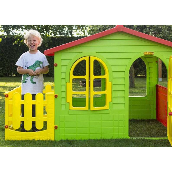 Detský záhradný domček s plotom Inlea4Fun GARDEN HOUSE
