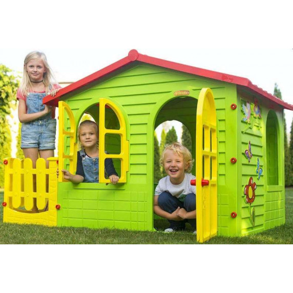 Detský záhradný domček s plotom Inlea4Fun GARDEN HOUSE
