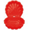 Dvojstranné pieskovisko v tvare mušle Inlea4Fun - Červené