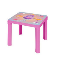 Umelohmotný stolík Inlea4Fun - Ružový 