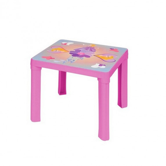 Umelohmotný stolík Inlea4Fun - Ružový