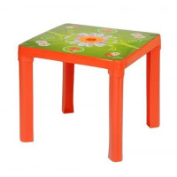 Umelohmotný stolík Inlea4Fun - červený  