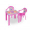 2 stoličky + 1 stolík Inlea4Fun -  Ružová