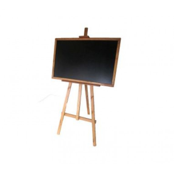 Kresliaca tabuľa so stojanom jednostranná 180 cm Inlea4Fun - hnedá