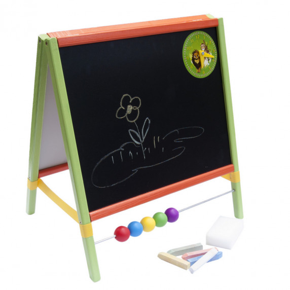 Detská kresliaca tabuľa Inlea4Fun TABLE  stolná obojstranná - farebná