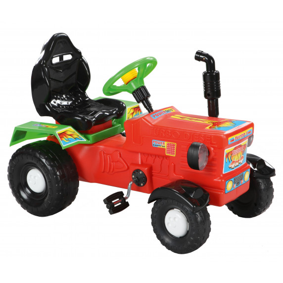 Traktor s pedálmi Inlea4Fun FARMER TRACTOR - červený