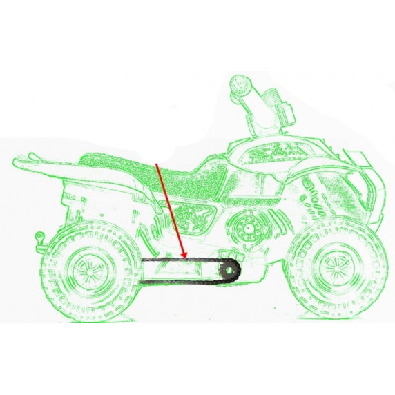 Motorka s pedálmi Inlea4Fun Big Quad - Zelená