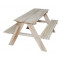 Detská drevená záhradná lavica-piknikový stôl ZO Inlea4Fun
