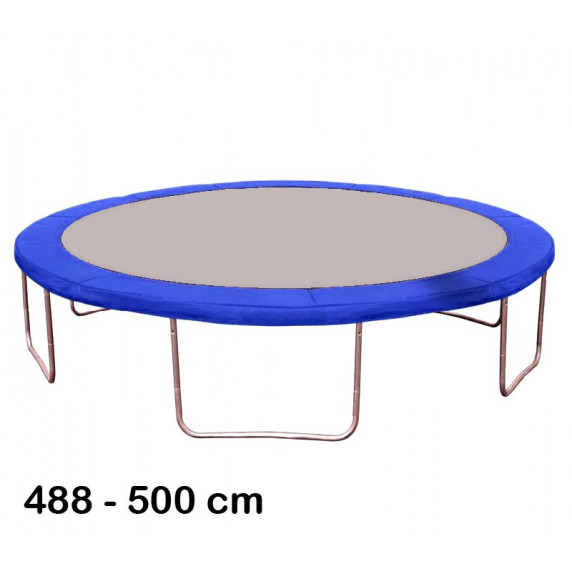 Kryt pružín na trampolínu s celkovým priemerom 500 cm - modrý