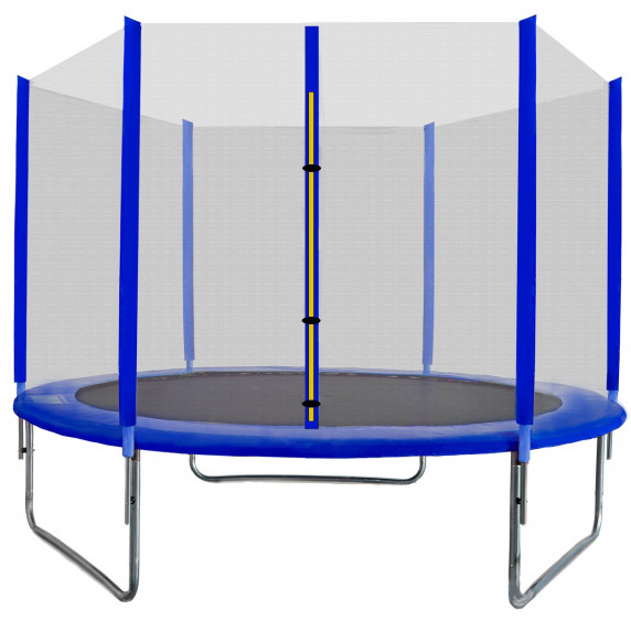 Trampolína 180 cm s vonkajšou ochrannou sieťou AGA SPORT TOP modrá