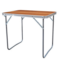 Kempingový stolík 70x50x60 cm AGA MR2022-Wooden - Hnedý 