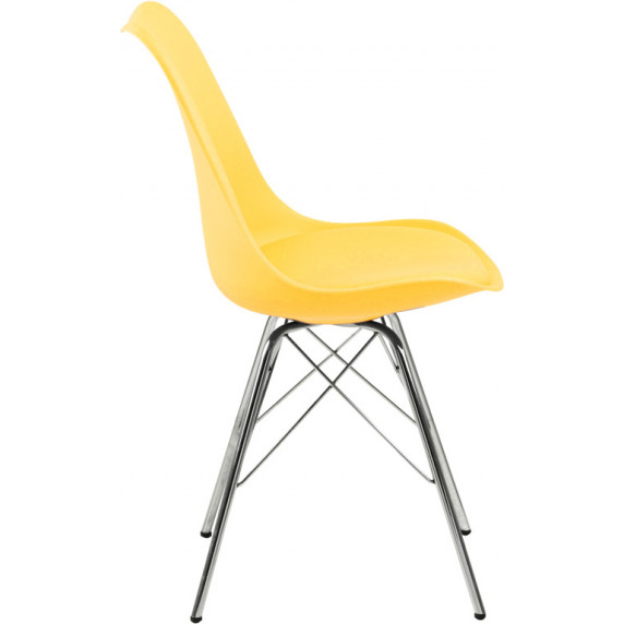 Jedálenská stolička 4 ks AGA MR2040Y - žltá