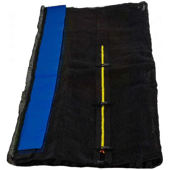 Ochranná sieť na trampolínu s celkovým priemerom 400 cm na 6 tyčí AGA 400OS6B - čierna - modrá