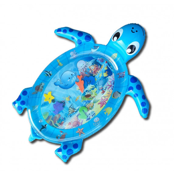 Detská nafukovacia vodná podložka MRWM05 Aga4Kids - korytnačka modrá