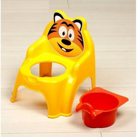 Detský nočník v tvare stoličky Tiger Inlea4Fun - žltý