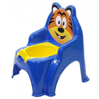Detský nočník v tvare stoličky Tiger Inlea4Fun - modrý 