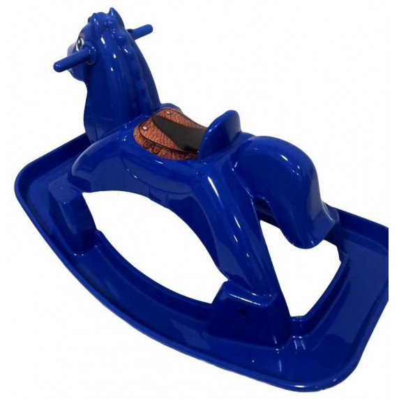 Hojdací koník plastový Inlea4Fun - modrý