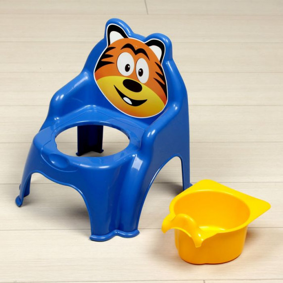 Detský nočník v tvare stoličky Tiger Inlea4Fun - modrý