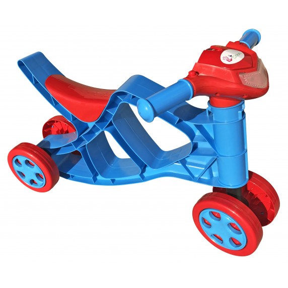 Detské odrážadlo motorka so zvukovými efektmi Inlea4Fun - červené/modré