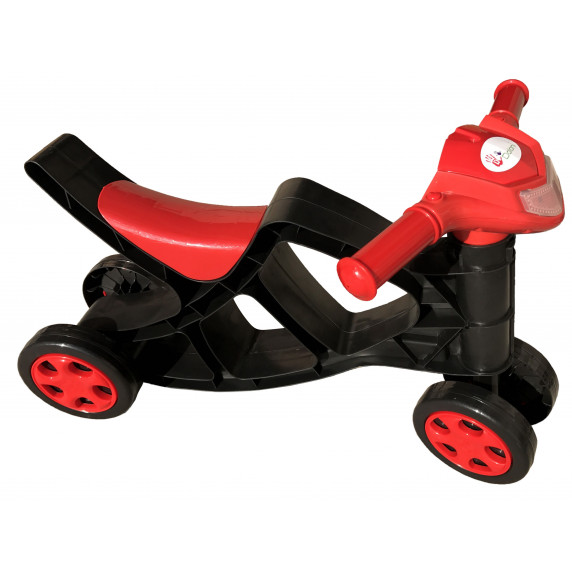 Detské odrážadlo motorka Inlea4Fun - čierne/červené