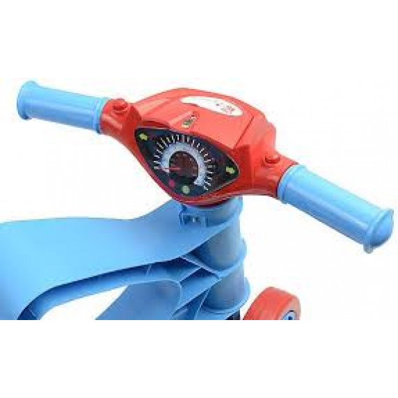 Detské odrážadlo motorka so zvukovými efektmi Inlea4Fun - červené/modré