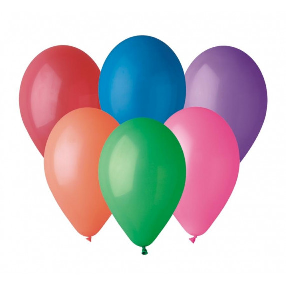 Héliová fľaša na 50 balónov + 25 kusov farebných balónikov GoDan - tyrkysová