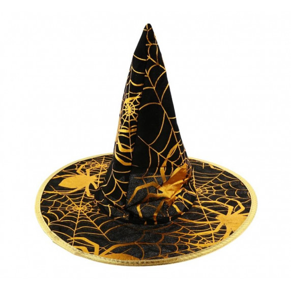 Čarodejnícky klobúk so zlatou pavučinou GoDan 