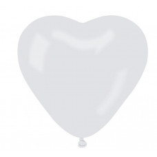 Farebné balóniky v tvare srdiečka 50 kusov GoDan - biele Preview