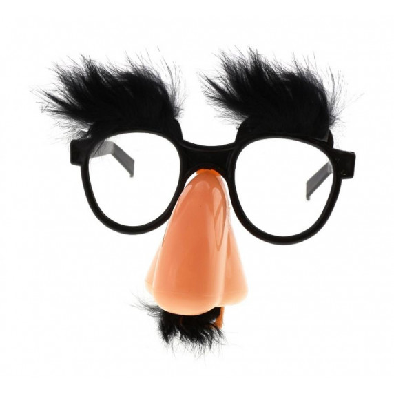 Okuliare Professor s nosom, obočím a fúzami GoDan